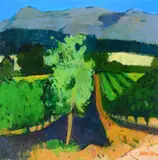 Constantia Vineyard Signed Jamieson by Charles Jamieson, Oil on board, sold Dec 2022