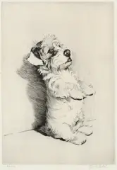 For What We Are About to Receive Signed and numbered 89/100 Cecil Aldin by Cecil Aldin, Etching, sold Dec 2022