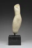 Untitled by Emily Young Frsb, Stone on a black marble base, sold Dec 2022