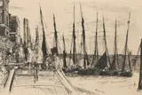 Billingsgate by James Abbott McNeill Whistler, Etching, sold Dec 2022
