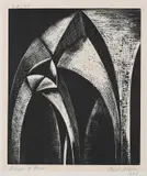 Design of Arches by Paul Nash, Wood engraving, sold Dec 2022