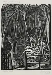 Winter Wood Signed by Paul Nash, Wood, sold Dec 2022