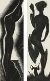 The Diver by Leon Underwood, pencil, sold Dec 2022