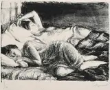 Sleepers Signed and numbered 7/10 G Raverat by Gwen Raverat, Lithograph, sold Dec 2022