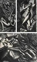 The Music by Leon Underwood, pencil, sold Dec 2022