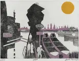 Oxford by Julian Trevelyan, Etching and aquatint, sold Dec 2022