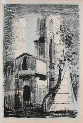 St Anne's by John Piper Ch, Lithograph, sold Dec 2022