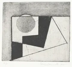 Untitled by George Dannatt, Aquatint with Deep Bite, sold Dec 2022