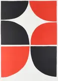 Red and Black Solid II by Terry Frost, Lithograph, sold Dec 2022