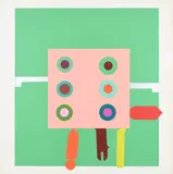 Harvard Target #3 Signed and numbered Peter Gee 22/100 by Peter Gee, Screenprint, offered Dec 2022