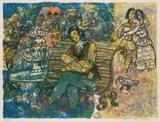 La bohème Signed and numbered 52/175 Theo Tobiasse by Théo Tobiasse, Lithograph, sold Dec 2022