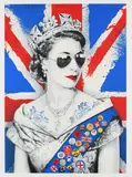 Queen of Hearts Signed Mr Brainwash by Thierry Guetta, Screenprint, sold Dec 2022