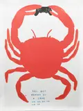 You Got Beaten by a Crab by David Shrigley, print (other), sold Oct 2022