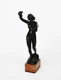 Female Dancer with Flowers by Franz Seifert, bronze, offered Oct 2022