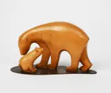 Bear and Cub by Karl Hagenauer, sculpture, sold Oct 2022