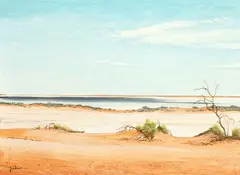 Landscape, South Australia by David Dridan, oil on canvas, sold Dec 2014