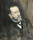 Portrait of M.Louis Amiable by Jean-François Raffaëlli, oil on board, sold Dec 2014