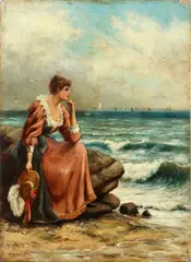 'Distant Thoughts' by Herbert Sidney Percy, offered Dec 2014
