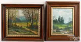 landscapes by Victor Shearer, oil on canvas, sold Jun 2024