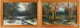 landscapes by Victor Shearer, oil on canvas, sold Jun 2024