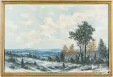 winter landscape by Victor Shearer, oil on canvas, sold Jun 2024