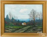landscape by Victor Shearer, oil on canvas, sold Jun 2024