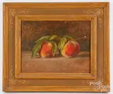 titled Peaches by Michael B. Doyle, oil on board, sold Jun 2024