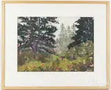 of a Maine landscape Noon Haze/ by Natalie A. Wriggins, 2006, pastel on paper, sold Jun 2024