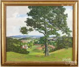 summer landscape by James Emery Greer, oil on canvas, sold Jun 2024
