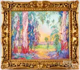 landscape by James Dudley Slay III, oil on canvas, sold Jun 2024