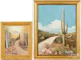 landscapes by Robert Raphaelle Peale, 1947, oil on canvas, sold May 2024