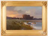 landscape titled Deep Freeze by André Balyon, oil on canvas, sold May 2024