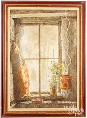 titled Summer by Robert Sarsony, oil on board, sold May 2024