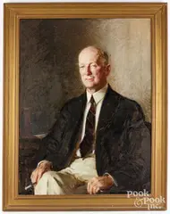 portrait of Colonel Thomas D. Barroll by Ernest Ludvig Ipsen, oil on canvas, sold May 2024
