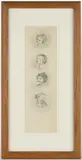 ATTRIBUTED, CARTOONIST ILLUSTRATION SKETCH by Rose O'Neill, pencil on paper, sold Jun 2025