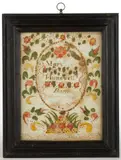 PROBABLY MASSACHUSETTS, FOLK ART FRAKTUR by New England, watercolor, sold Jun 2025