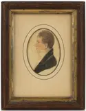 ATTRIBUTED, PORTRAIT OF SAMUEL POE (BALTIMORE, MARYLAND, 1748-1839) by Silas Dewey, watercolor on paper, sold Jun 2025