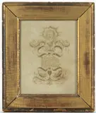 NEW YORK FOLK ART PATRIOTIC CALLIGRAPHY DRAWING by New York City, ink on paper, sold Jun 2025