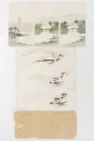 ATTRIBUTED, LANDSCAPE STUDIES, LOT OF SIX by Riichiro Kawashima, watercolor on paper, sold Apr 2025