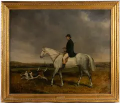 ATTRIBUTED, EQUESTRIAN PAINTING by Abraham Cooper, oil on canvas, sold Apr 2025