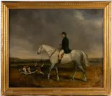 ATTRIBUTED, EQUESTRIAN PAINTING by Abraham Cooper, oil on canvas, sold Apr 2025