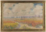 IMPRESSIONIST DUTCH LANDSCAPE by Wellington J. Reynolds, oil on board, sold Apr 2025