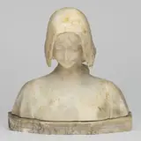 ATTRIBUTED by Angiolo Malavolti, CARVED ALABASTER BUST OF A YOUNG WOMAN, sold Apr 2025