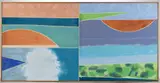 ABSTRACT PAINTING by Robert N. Green, oil on canvas, sold Apr 2025
