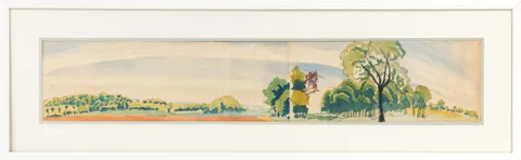 Bow - Cloud, June 26, 1916 by Charles E. Burchfield, 1916, Watercolor and gouache over graphite on joined paper, sold Sep 2026