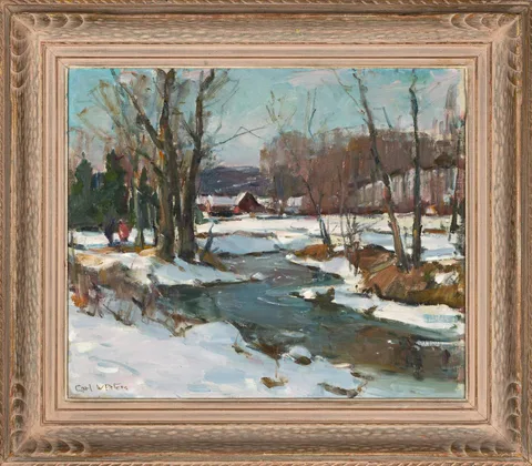 Winter Landscape by Carl W. Peters, Oil on canvas, sold Sep 2026