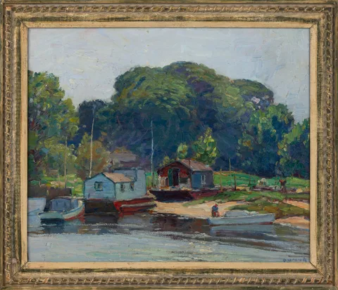 Bait House by George A. Renouard, Oil on canvas, sold Sep 2026
