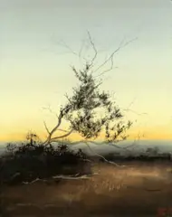 Second reverie by Philip Wolfhagen, 2019, oil and beeswax on linen, sold Apr 2026