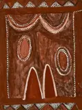 Galurunybardngarriwanema by Mick Jawalji Jangala, 2004, synthetic polymer paint on board, sold May 2026