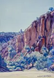 Glen Helen Gorge by Albert Namatjira, c.1944, watercolour on paper, sold Mar 2026